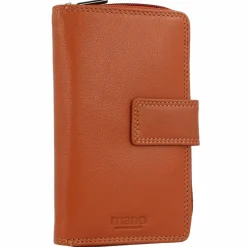 mano Damengeldbörsen Hochformat<Donna Giulia Geldbörse Leder 10,5 cm cognac