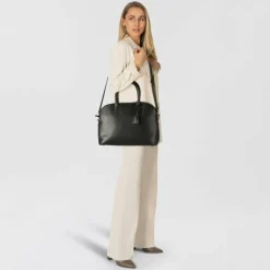 Outlet Marc O'Polo Shopper Tasche M Leder 40 cm black