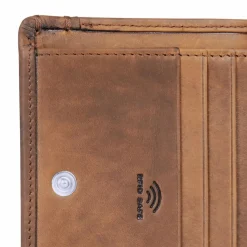 Maître Damengeldbörsen Querformat<Birkenfeld Alberta Geldbörse RFID Schutz Leder 11 cm toffee