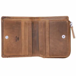 Maître Damengeldbörsen Querformat<Birkenfeld Alberta Geldbörse RFID Schutz Leder 11 cm toffee