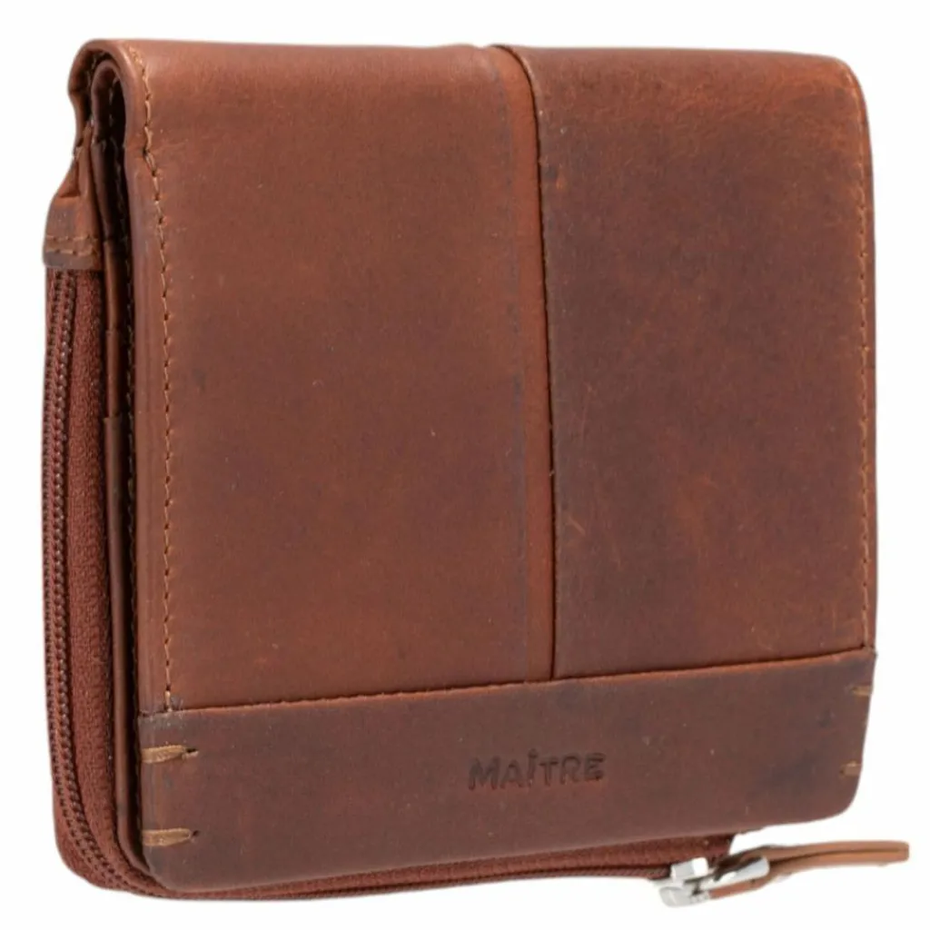 Maître Damengeldbörsen Querformat<Birkenfeld Alberta Geldbörse RFID Schutz Leder 11 cm cognac