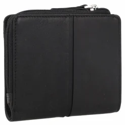 Best Maître Birkenfeld Alberta Geldbörse RFID Schutz Leder 11 cm black