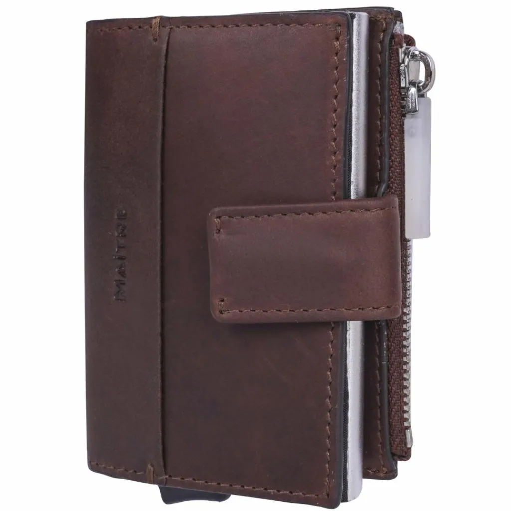 Maître Visitenkartenetuis<Birkenfeld C-Four Kreditkartenetui RFID Schutz Leder 10 cm cognac
