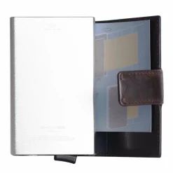 New Maître Birkheim C-Two Kreditkartenetui RFID Schutz Leder 6.5 cm darkbrown