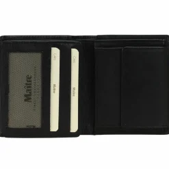 Maître Damengeldbörsen Hochformat<Fusto Geldbörse Leder 9 cm schwarz