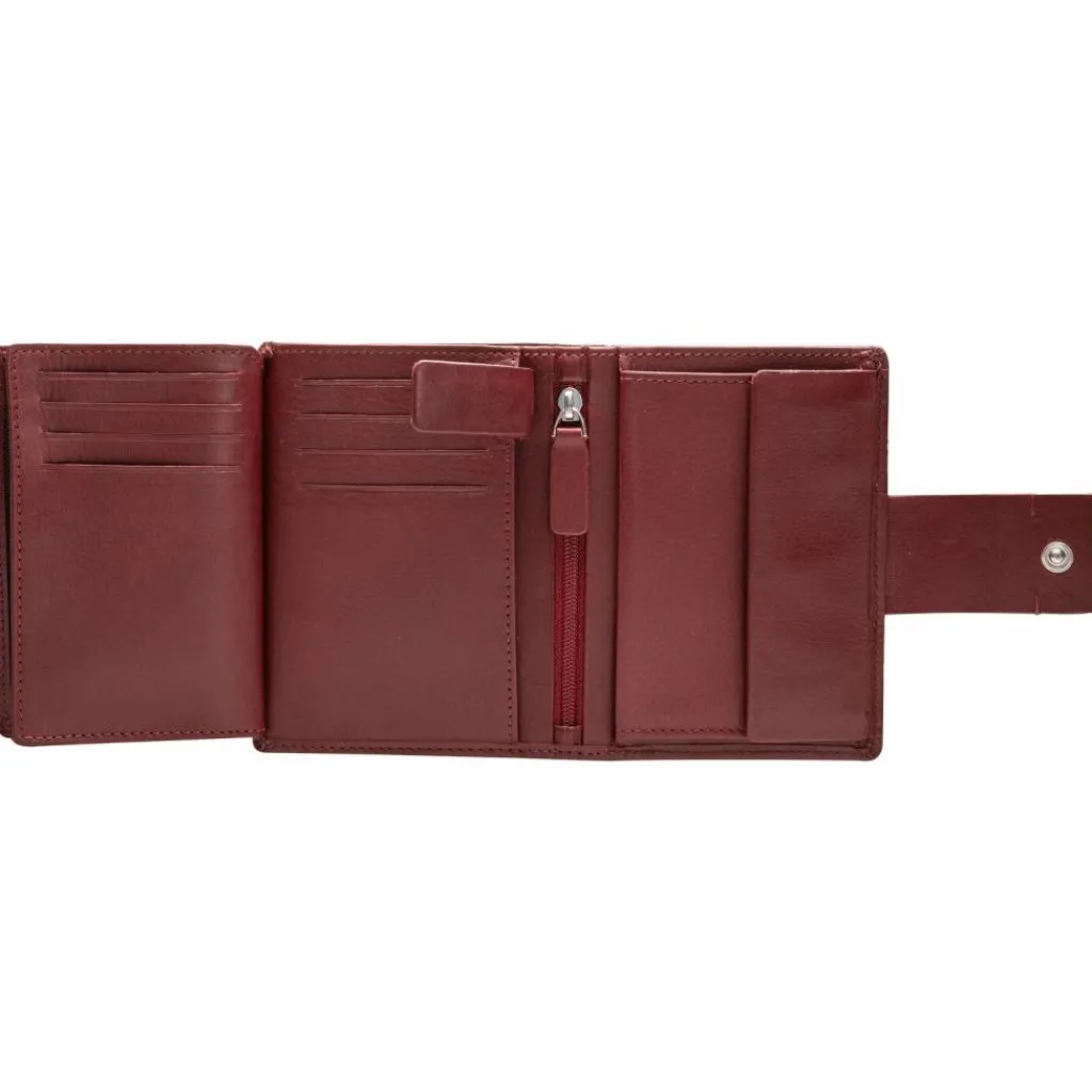 Maître Damengeldbörsen Hochformat<Henau Dawina Geldbörse RFID Schutz Leder 9.5 cm red