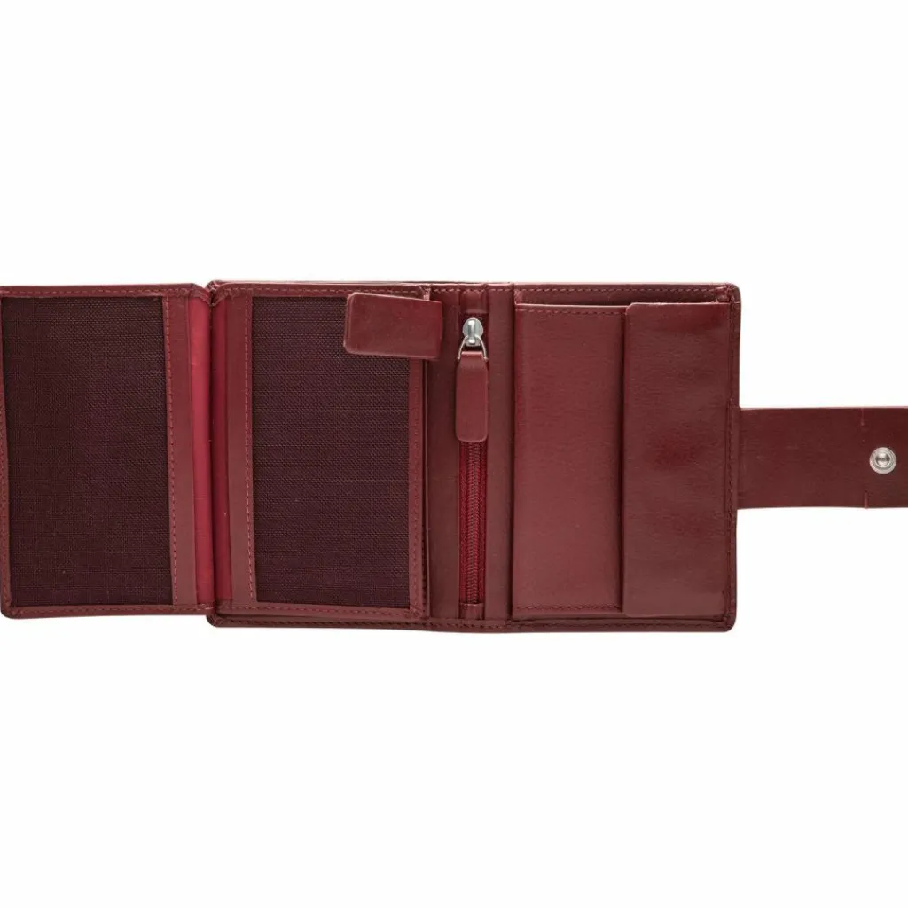 Maître Damengeldbörsen Hochformat<Henau Dawina Geldbörse RFID Schutz Leder 9.5 cm red