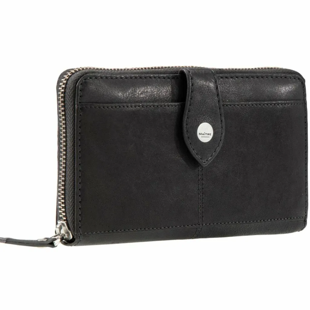 Maître Damengeldbörsen Querformat<Lemberg Dietrun Geldbörse RFID Schutz Leder 17 cm darkgrey