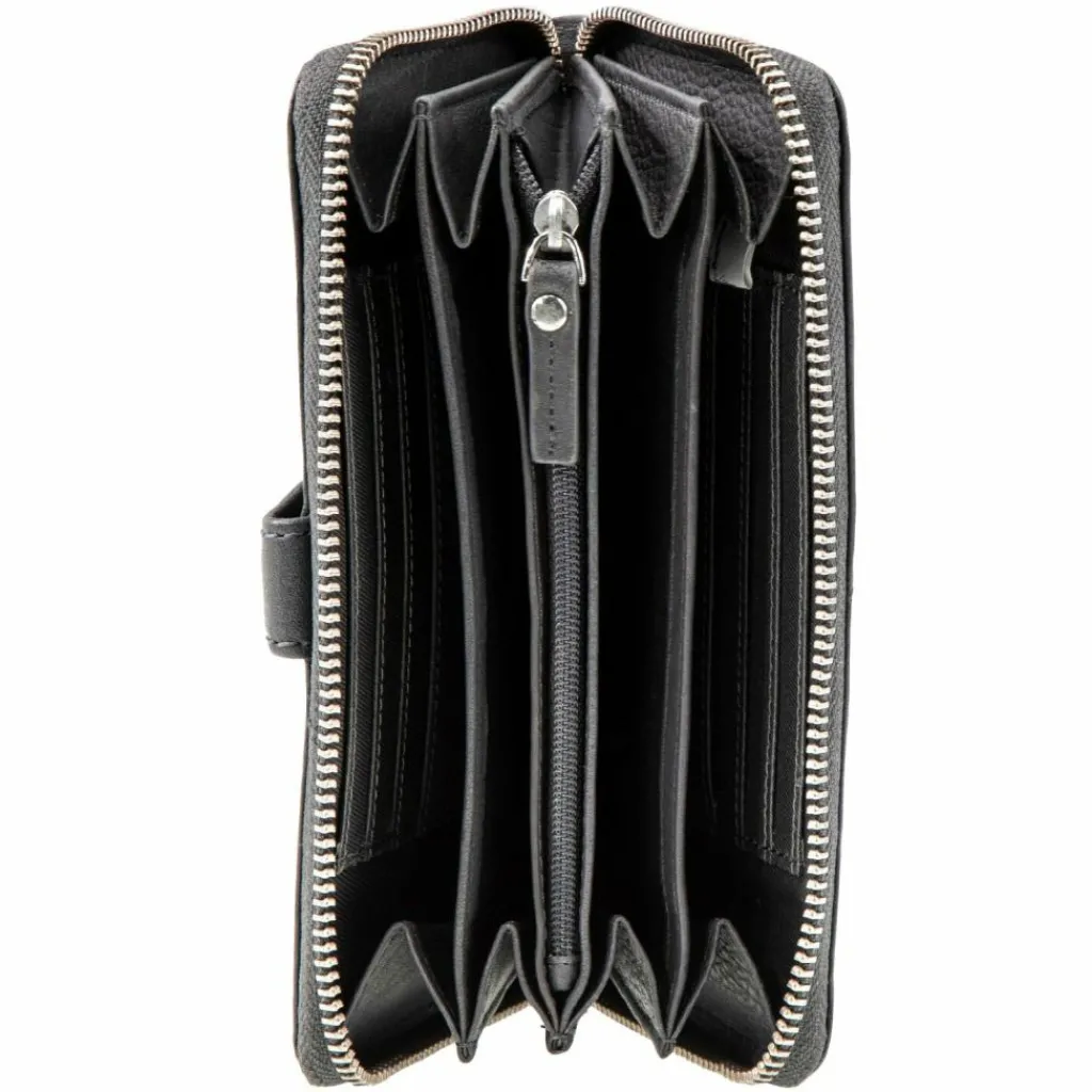 Maître Damengeldbörsen Querformat<Lemberg Dietrun Geldbörse RFID Schutz Leder 17 cm darkgrey