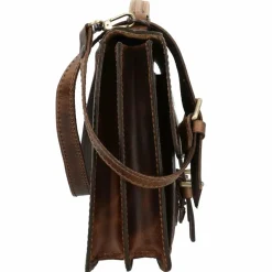 Mika Aktentaschen<Aktentasche Leder 38 cm braun-glatt