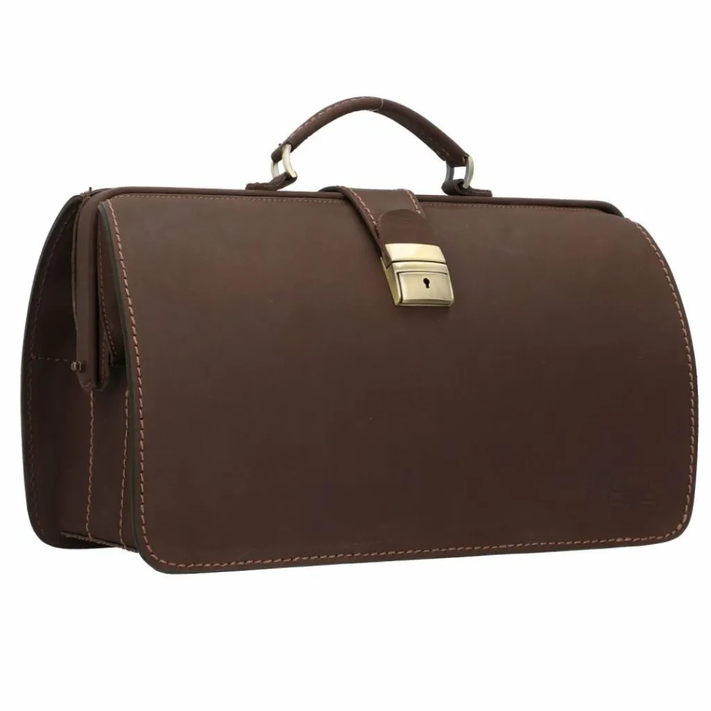 Clearance Mika Doktorkoffer Leder 43 cm dunkelbraun
