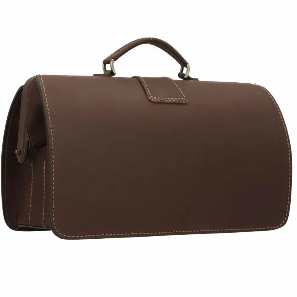 Clearance Mika Doktorkoffer Leder 43 cm dunkelbraun