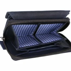 Best Mika Geldbörse Leder 12,5 cm blau