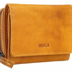 Mika Damengeldbörsen Querformat<Geldbörse Leder 11 cm gelb