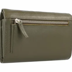 Mika Damengeldbörsen Querformat<Geldbörse Leder 15 cm grün