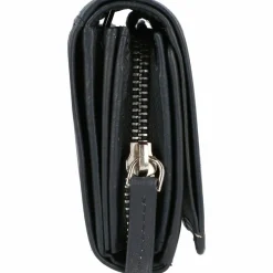 Mika Damengeldbörsen Querformat<Geldbörse Leder 15 cm blau