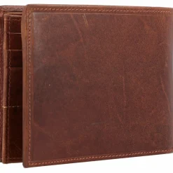 Clearance Mika Geldbörse RFID Leder 12 cm braun