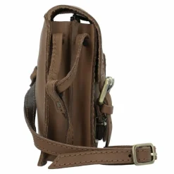 Sale Mika kleine Umhängetasche Leder 15 cm braun-matt
