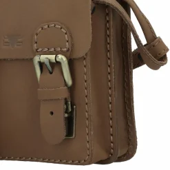 Sale Mika kleine Umhängetasche Leder 15 cm braun-matt