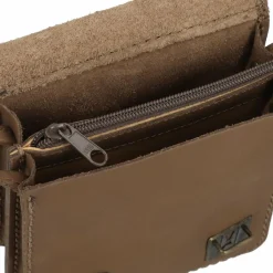 Sale Mika kleine Umhängetasche Leder 15 cm braun-matt