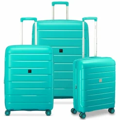 Best MODO by Roncato Starlight 3.0 4 Rollen Kofferset 3-teilig mit Dehnfalte mint green