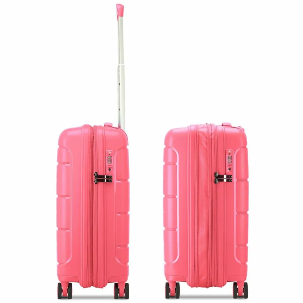 Outlet MODO by Roncato Starlight 3.0 4 Rollen Kofferset 3-teilig mit Dehnfalte coral pink