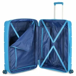 Clearance MODO by Roncato Starlight 3.0 4 Rollen Trolley 75 cm mit Dehnfalte bluette