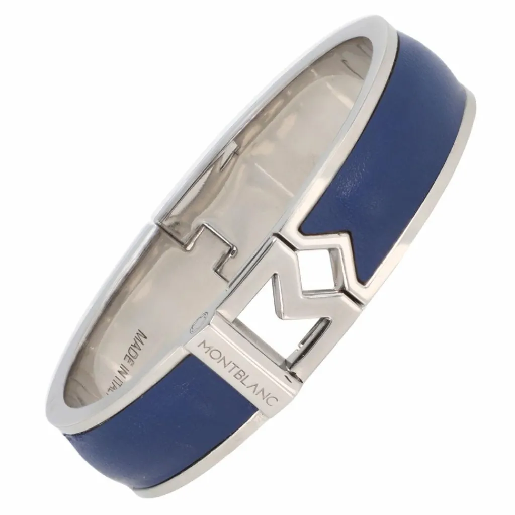 Montblanc Armbänder<M Logo Armreif 19 cm blue
