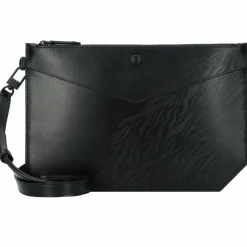 New Montblanc Meisterstück Umhängetasche Leder 30 cm black-red