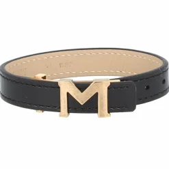 Clearance Montblanc M-Gram Armband Leder 23 cm black/gold