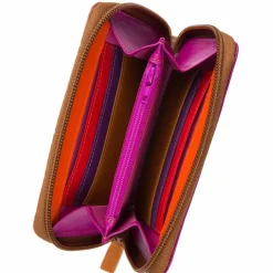 Mywalit Geldbörse Leder 14 cm tan