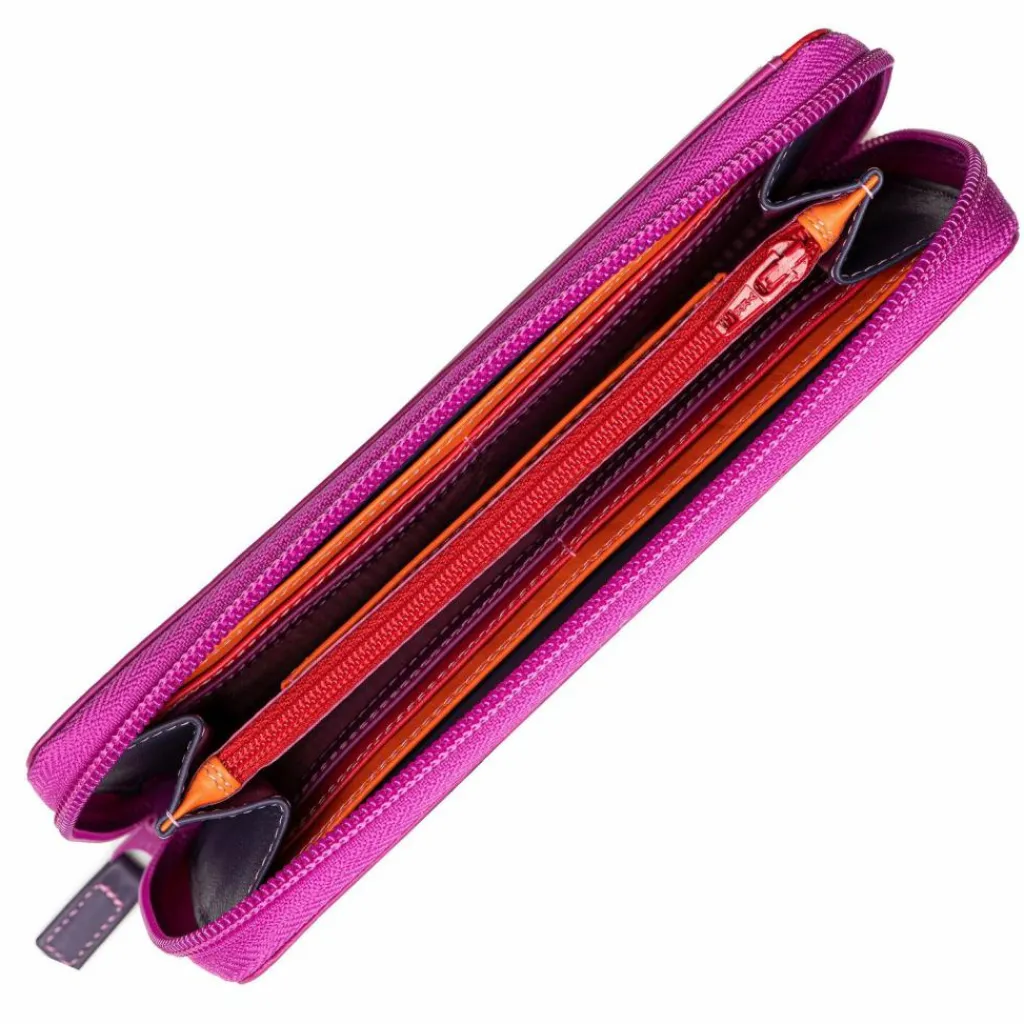 Mywalit Damengeldbörsen Querformat<Geldbörse RFID Schutz Leder 20 cm sangria multi