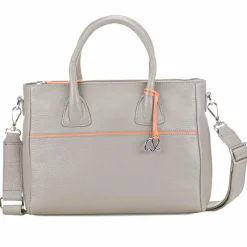 Mywalit Henkeltaschen<Handtasche Leder 27 cm rauchgrau