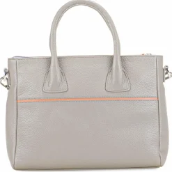 Mywalit Henkeltaschen<Handtasche Leder 27 cm rauchgrau