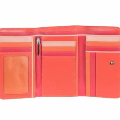 Mywalit Damengeldbörsen Querformat<Medium Tri-fold Geldbörse I Leder 14 cm sangria multi