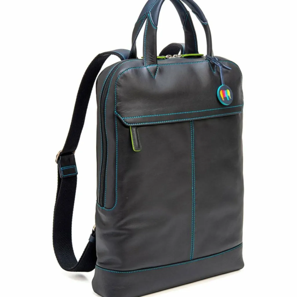 New Mywalit Rucksack Leder 40 cm Laptopfach black/pace