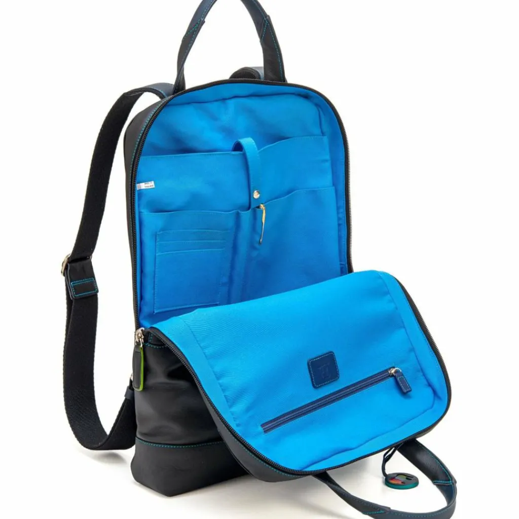 New Mywalit Rucksack Leder 40 cm Laptopfach black/pace
