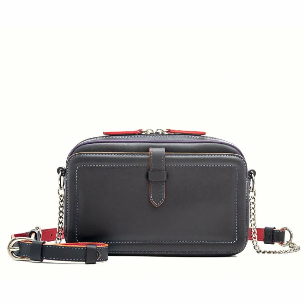 Mywalit Umhängetaschen<Umhängetasche Leder 19 cm black/pace