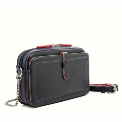 Mywalit Umhängetaschen<Umhängetasche Leder 19 cm black/pace