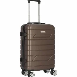 Nowi Hartgepäck Kabinengepäck|4-Rollen Kabinentrolleys<Bergamo 4 Rollen Kabinentrolley 56 cm bronze