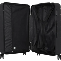 Nowi Hartgepäck|4-Rollen Koffer<Bergamo 4 Rollen Trolley 75 cm schwarz