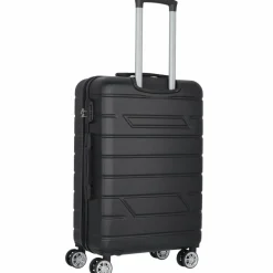 Nowi Hartgepäck|4-Rollen Koffer<Bergamo 4 Rollen Trolley 65 cm schwarz