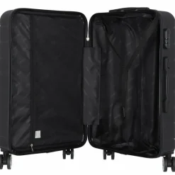 Nowi Hartgepäck|4-Rollen Koffer<Bergamo 4 Rollen Trolley 65 cm schwarz