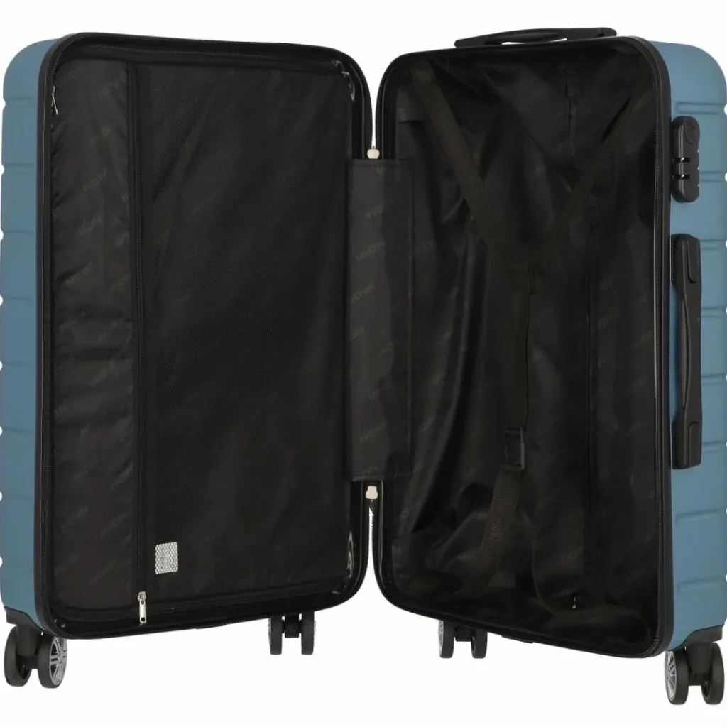 Nowi Bergamo 4 Rollen Trolley 65 cm türkis