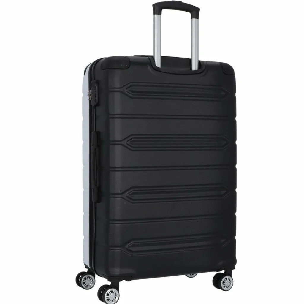 Nowi Hartgepäck|4-Rollen Koffer<Rhodos 4 Rollen Trolley 75 cm weiss-sz