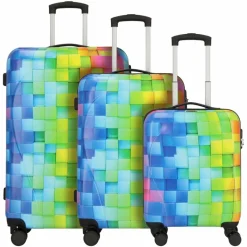 Online Nowi Santa Cruz 4 Rollen Kofferset 3-teilig bunt