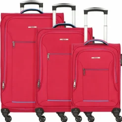 Nowi Koffersets Als Weichgepäck|Koffersets 3-Teilig<Sevilla 4 Rollen Kofferset 3-teilig bord-blau