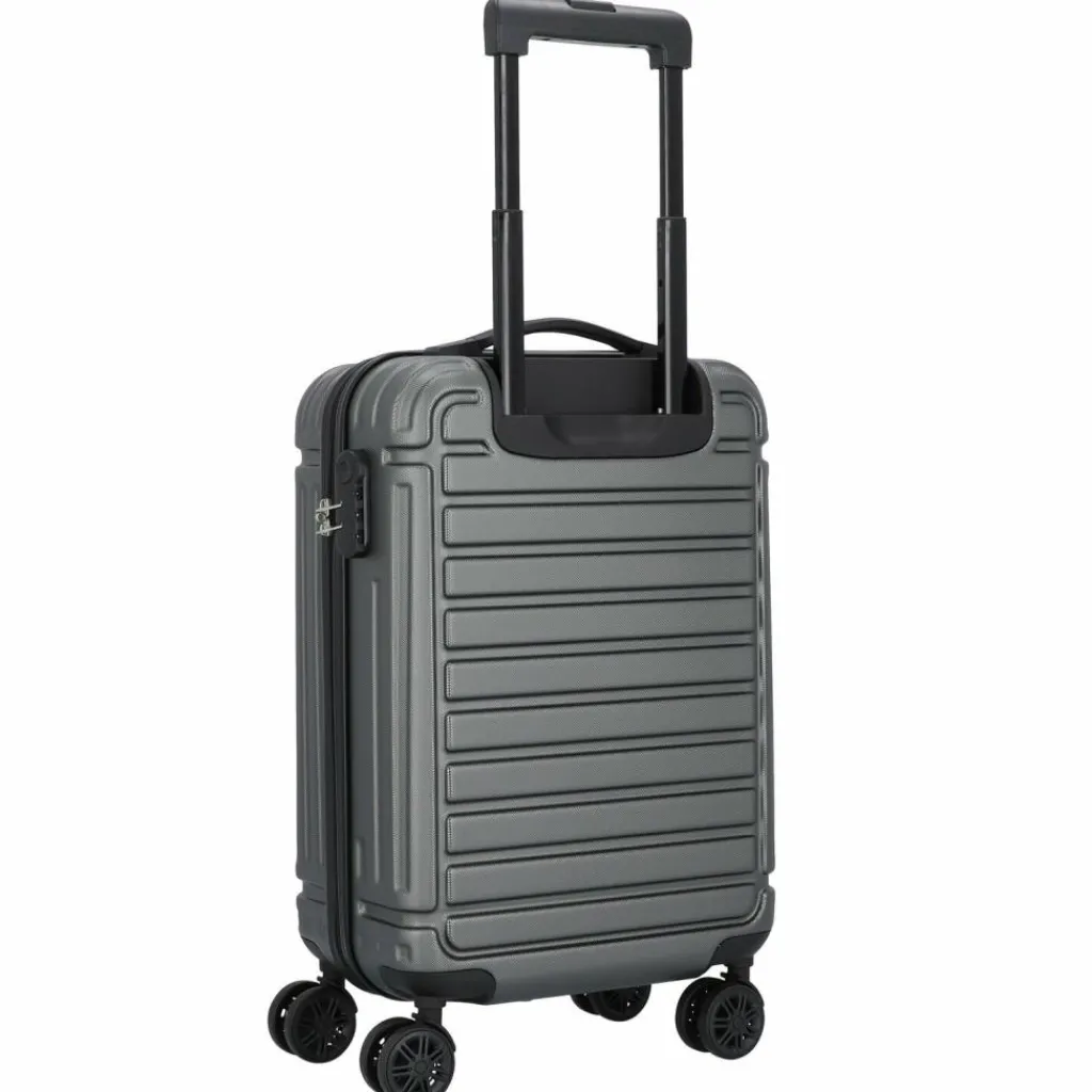 Nowi Vancouver 4-Rollen Kabinentrolley 55 cm mit Doppelrollen anthrazit