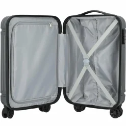 Nowi Vancouver 4-Rollen Kabinentrolley 55 cm mit Doppelrollen anthrazit