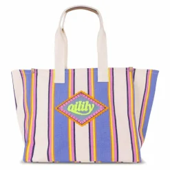 Oilily Shopper|Schultertaschen<Stripes Shopper Tasche 38 cm ultramarine